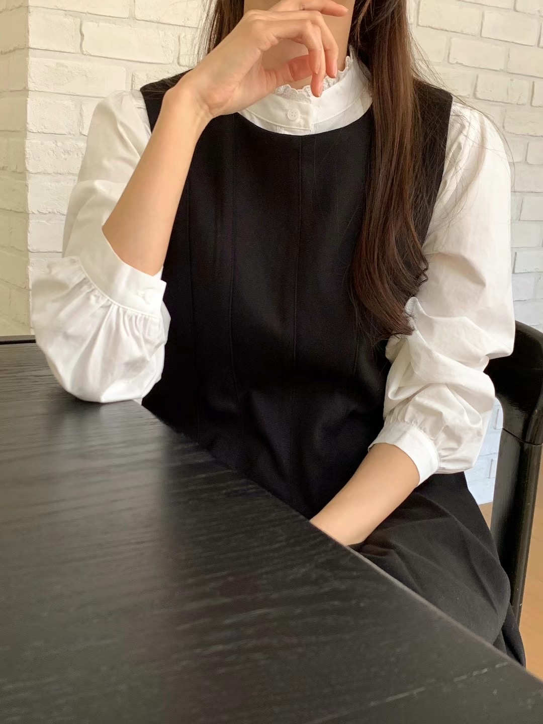 JUILLYSTYLE韓國直郵東大門實拍女裝新品休閑24秋冬推薦連衣裙JUILLYSTYLE連衣裙