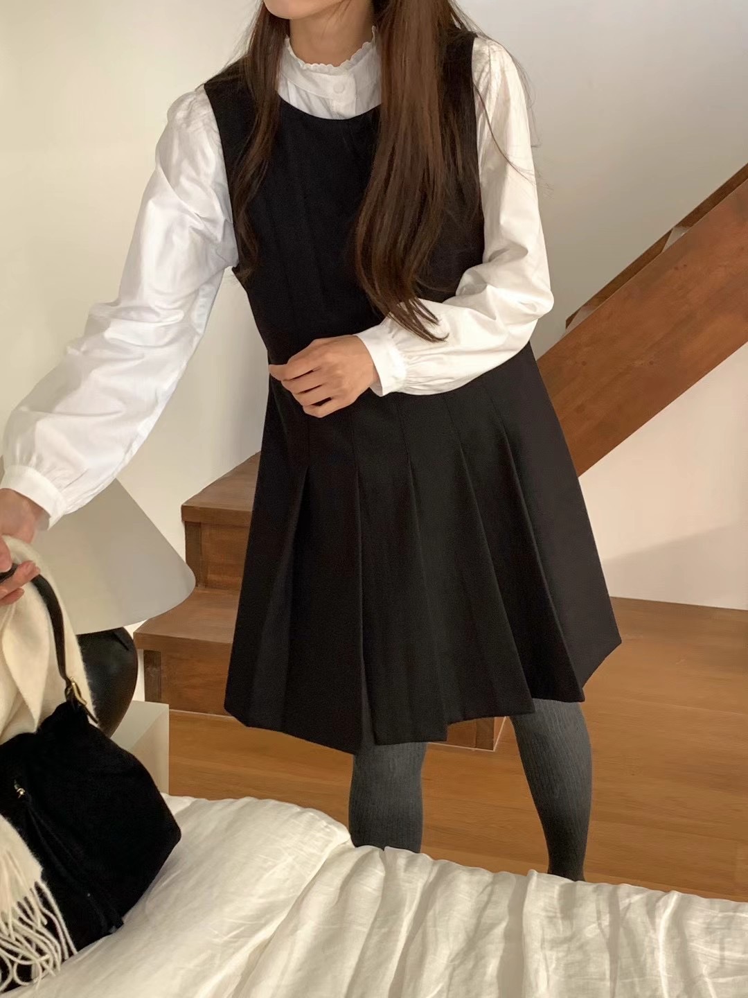 JUILLYSTYLE韓國直郵東大門實拍女裝新品休閑24秋冬推薦連衣裙JUILLYSTYLE連衣裙圖色2