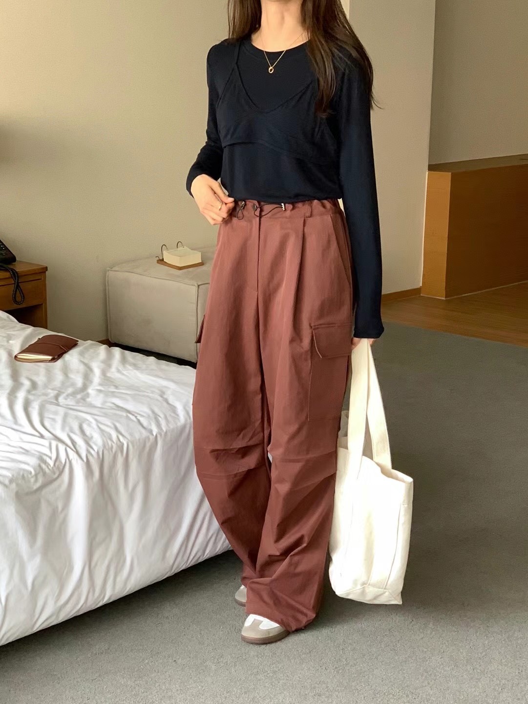 JUILLYSTYLE韓國直郵女裝新款真品推薦人氣24秋冬熱賣休閑褲JUILLYSTYLE休閑褲