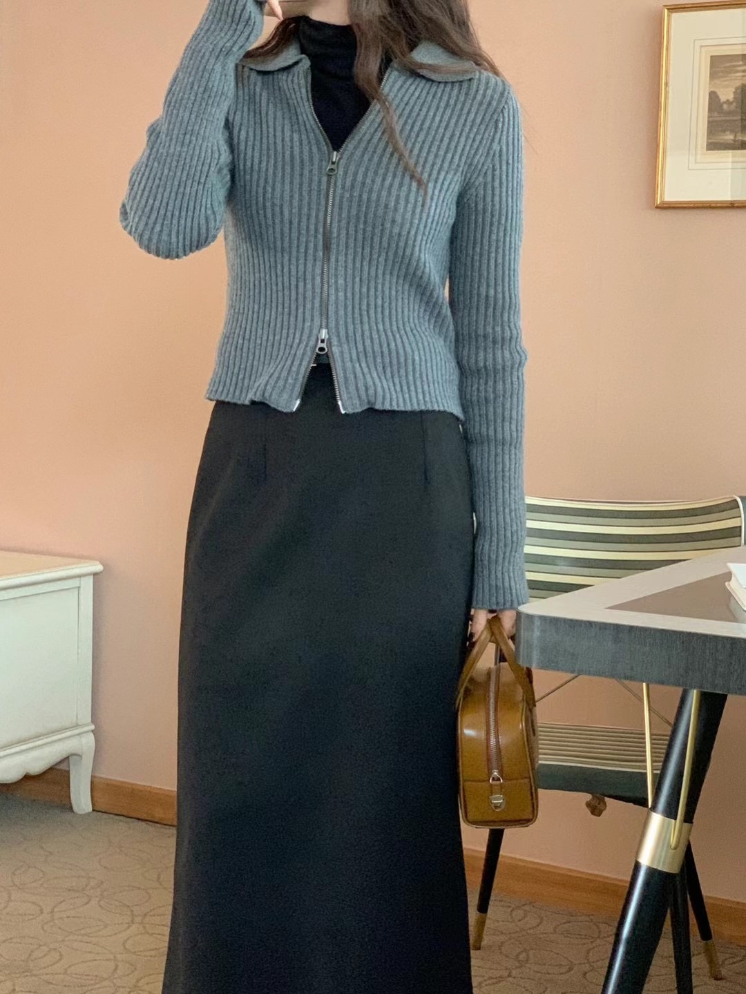 JUILLYSTYLE韓國直郵東大門代購女裝新品休閑熱賣時尚針織衫JUILLYSTYLE針織衫圖色3