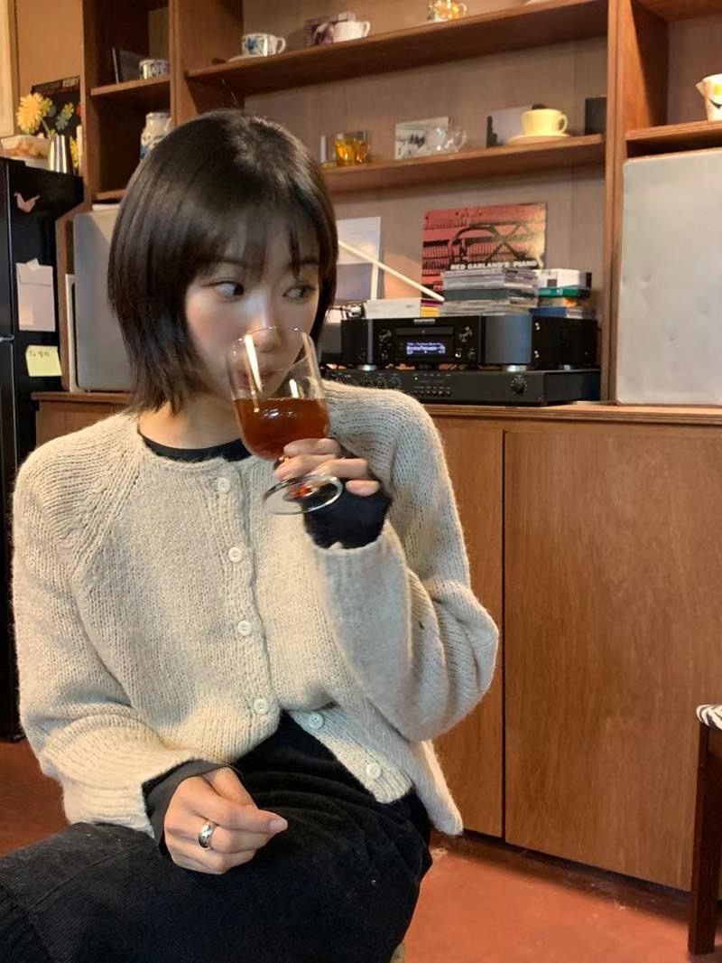 DE FOND韓國直郵女裝新品24秋冬人氣時尚真品休閑熱賣針織衫DE FOND針織衫