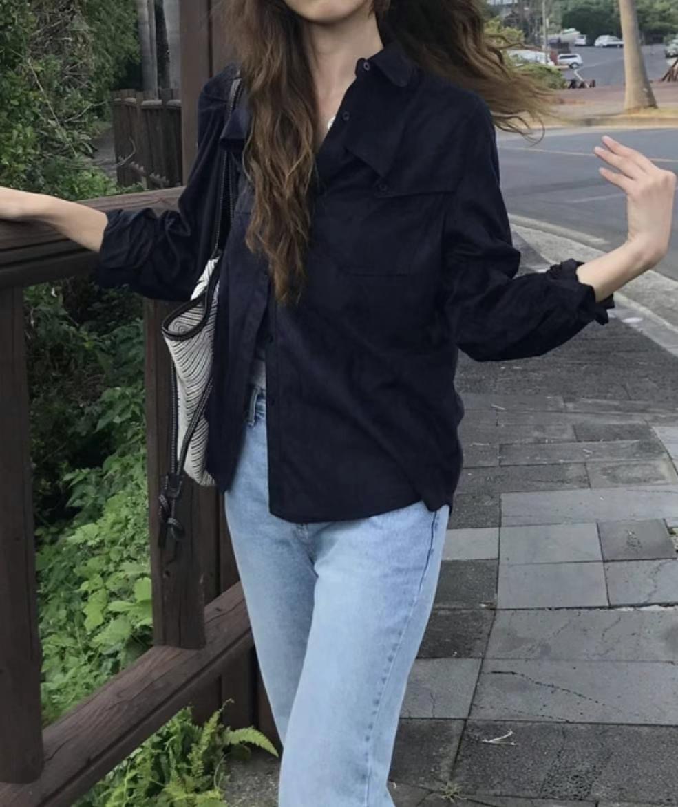 DE FOND韓國直郵東大門代購女裝新款推薦真品職業襯衫蕾絲衫DE FOND襯衫/蕾絲衫