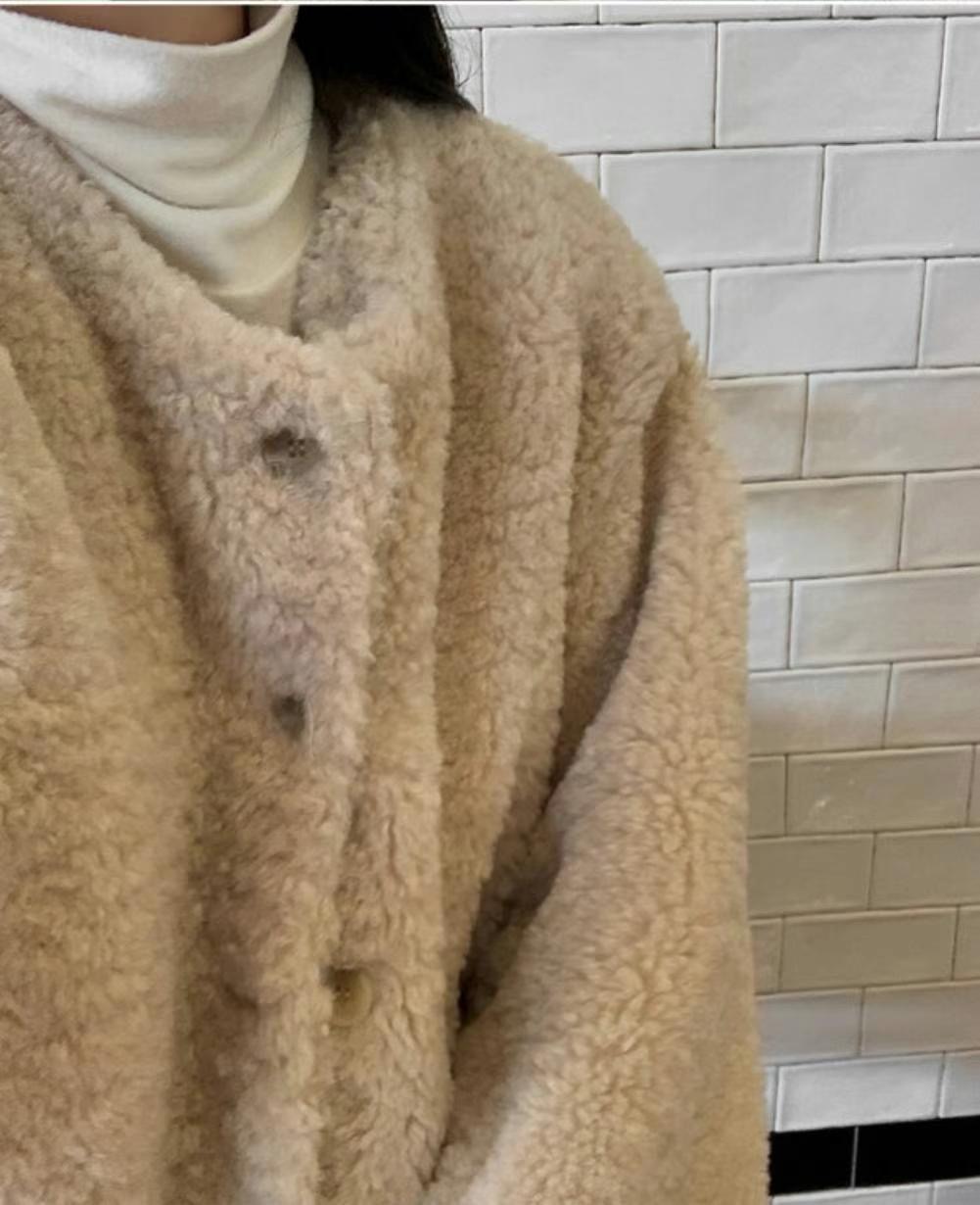 DE FOND韓國直郵東大門代購女裝新品推薦真品24秋冬短款大衣DE FOND短款大衣