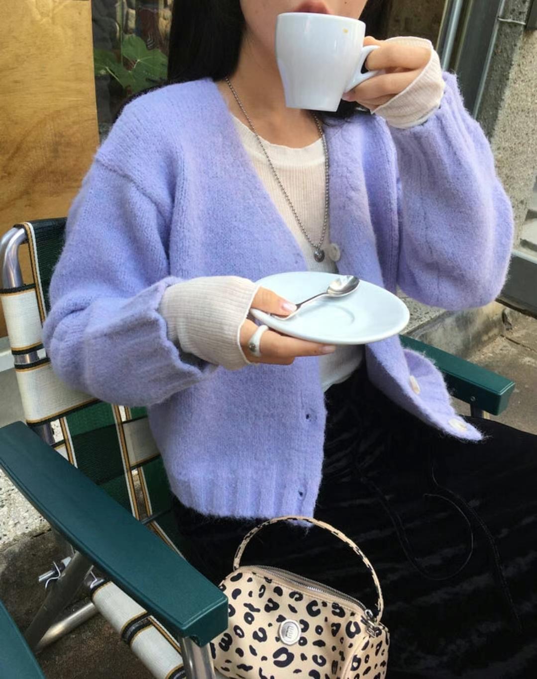 DE FOND韓國直郵女裝新品時尚推薦職業真品熱賣休閑針織衫DE FOND針織衫