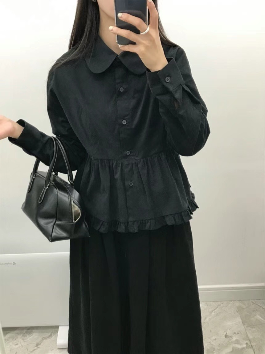 LIVING/CO-씨오-T韓國直郵女裝新款職業熱賣24秋冬襯衫蕾絲衫CO CO/LIVING襯衫/蕾絲衫