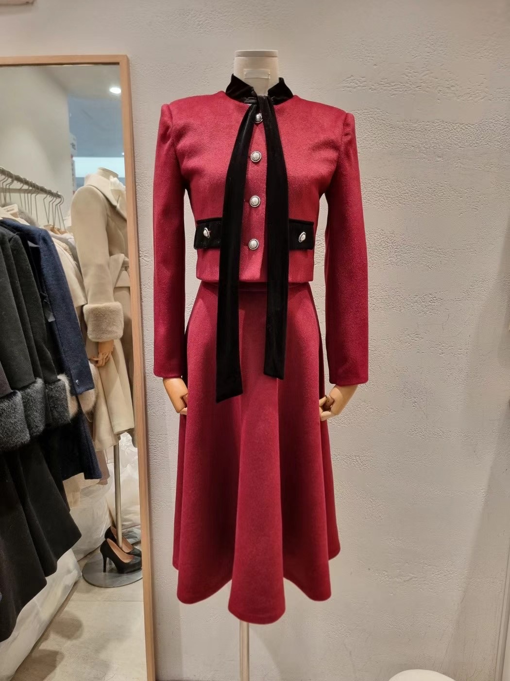 Ruhot直郵韓國代購女裝新品24秋冬人氣真品熱賣推薦時尚長裙Ruhot長裙