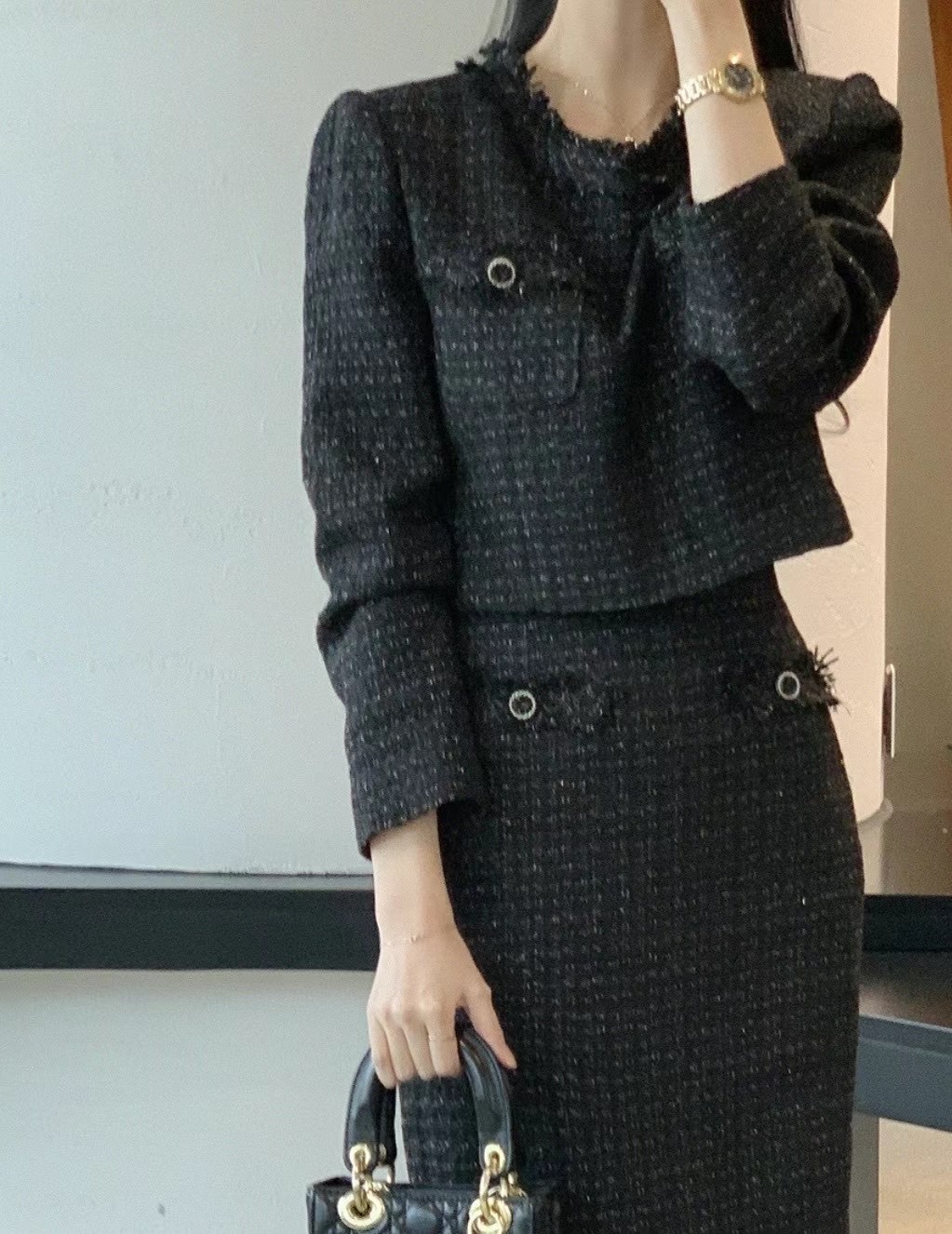 Ruhot韓國直郵東大門實拍女裝新品人氣職業推薦半身裙中短裙Ruhot半身裙/中短裙