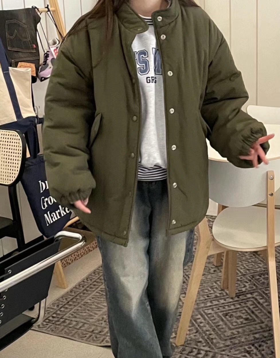 LIVING/CO-씨오-T韓國直郵女裝新品24秋冬推薦職業人氣夾克CO CO/LIVING夾克
