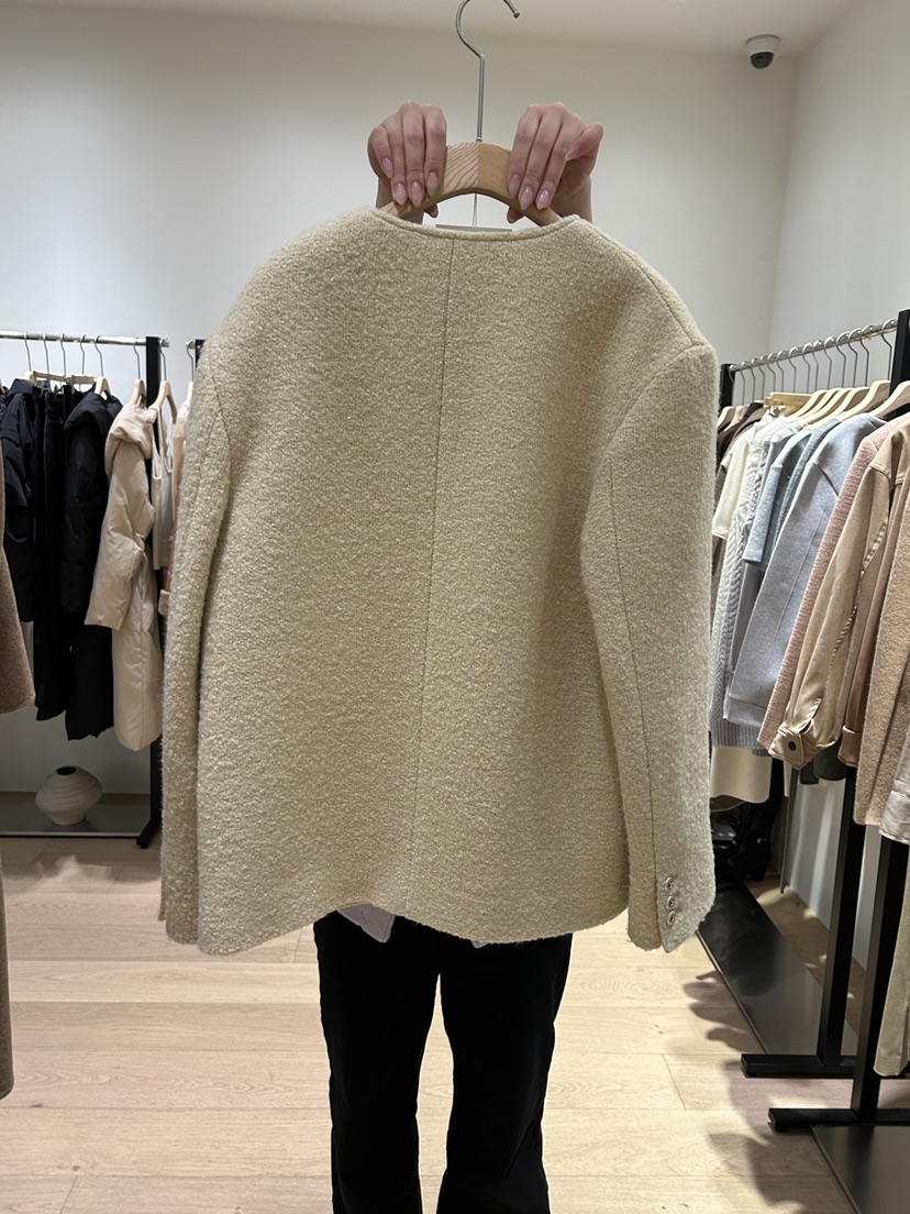 THE SAND/SAND BEIGE東大門代購女裝新品時尚夾克羊毛衫THE SAND/SAND BEIGE夾克