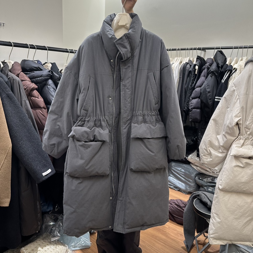 JADE MARKET東大門代購女裝新款時尚真品人氣長款羽絨服鴨絨JADE MARKET長款羽絨服圖色2