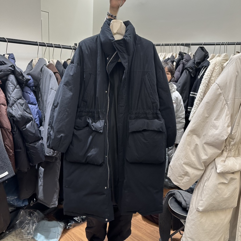 JADE MARKET東大門代購女裝新款時尚真品人氣長款羽絨服鴨絨JADE MARKET長款羽絨服圖色3