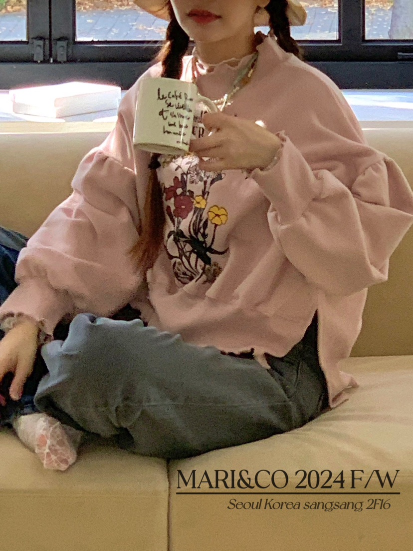 MARI CO東大門代購女裝新品職業24秋夏推薦時尚休閑衛衣加絨ARANCIA衛衣