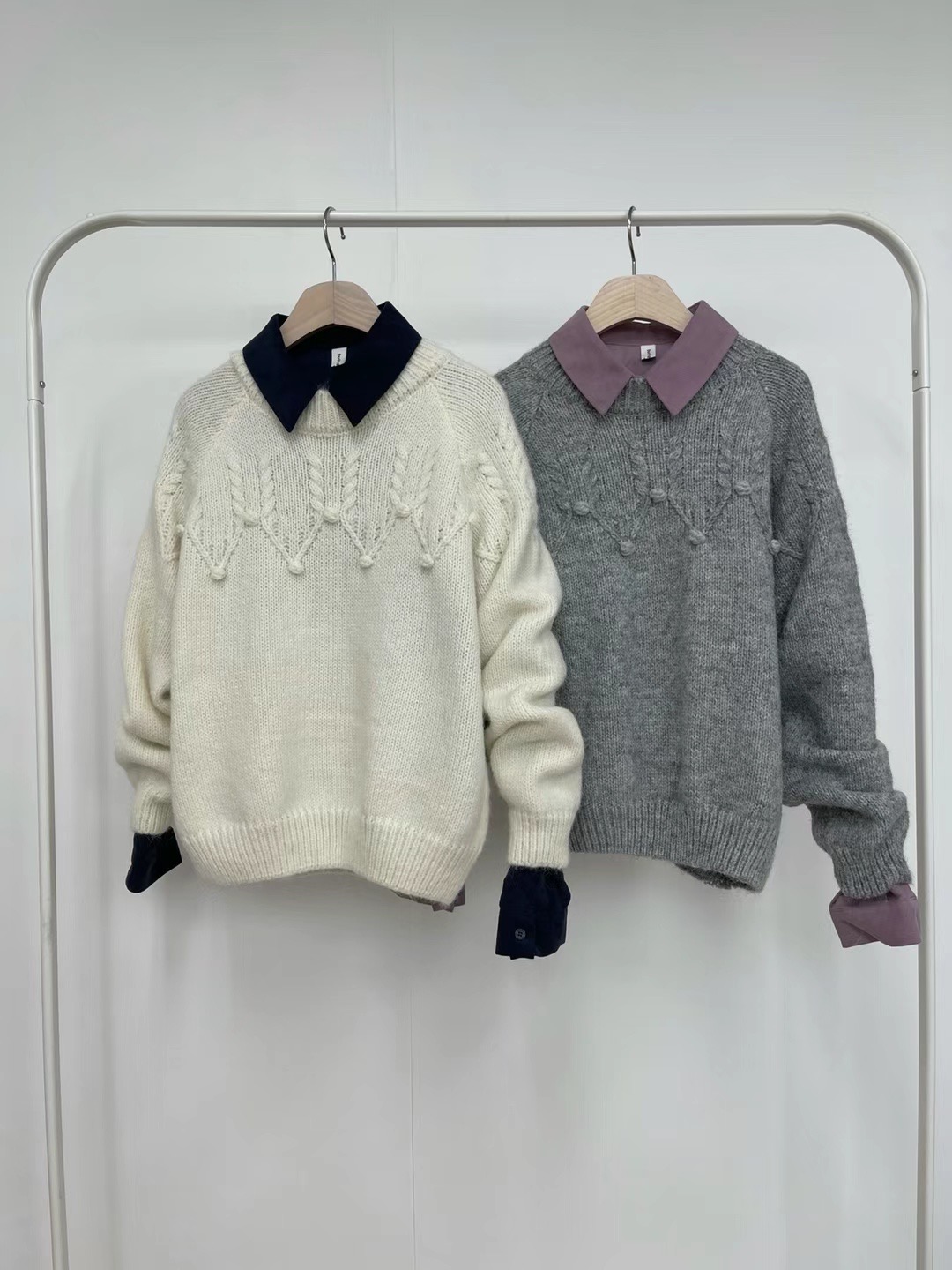 버터플라이東大門直郵女裝新品熱賣人氣時尚24秋夏休閑毛衣버터플라이毛衣