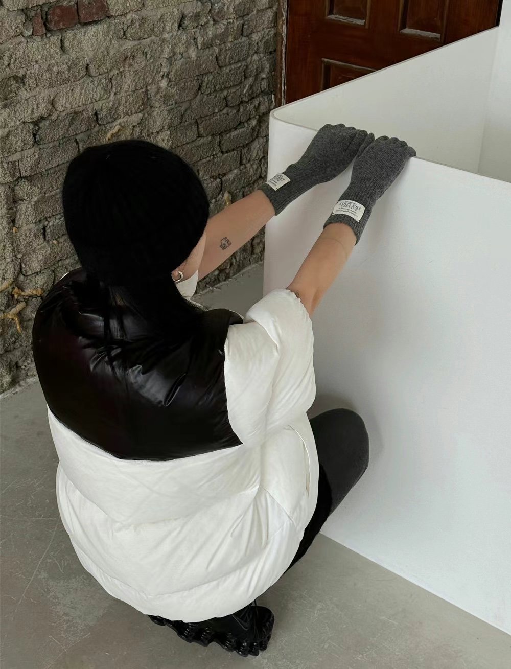 GLOSSY東大門代購女裝新款人氣熱賣真品休閑職業短款棉服鴨GLOSSY短款棉服