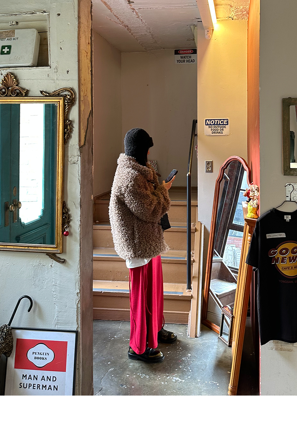 PEETS韓國直郵女士新款24秋夏人氣真品職業休閑短款大衣毛皮PEETS短款大衣