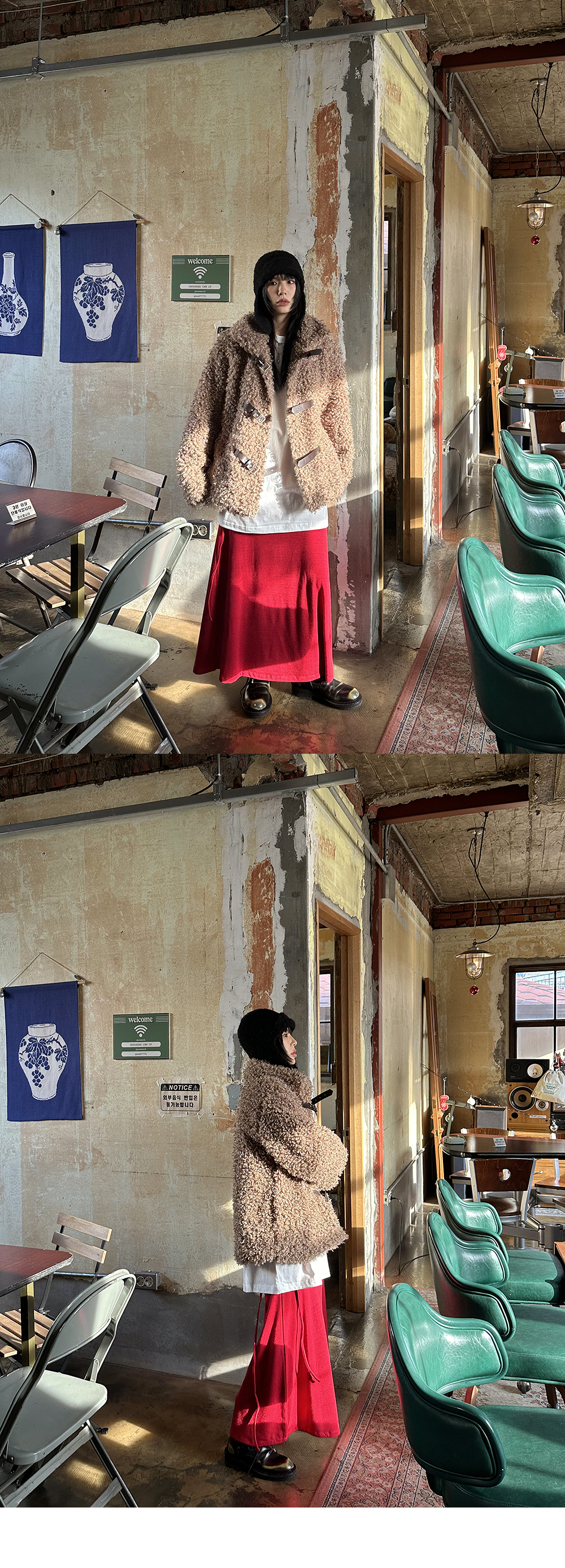 PEETS韓國直郵女士新款24秋夏人氣真品職業休閑短款大衣毛皮PEETS短款大衣