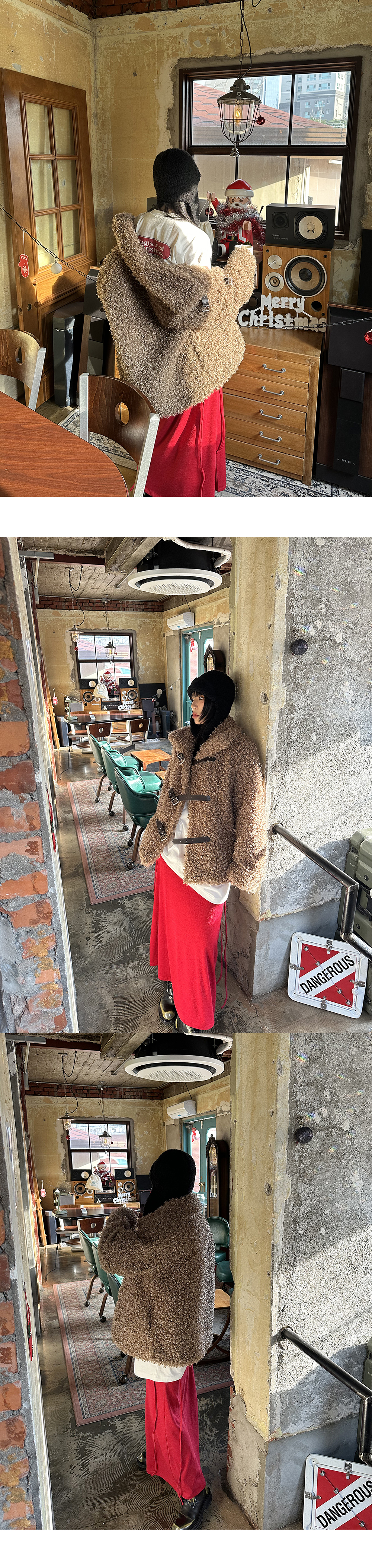 PEETS韓國直郵女士新款24秋夏人氣真品職業休閑短款大衣毛皮PEETS短款大衣