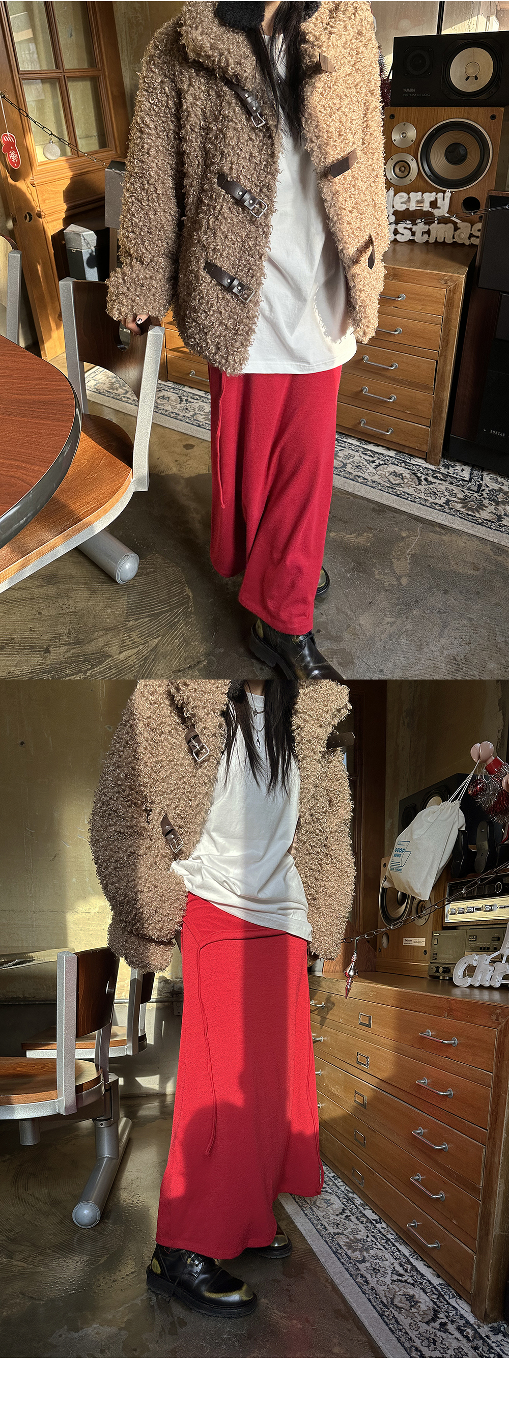 PEETS韓國直郵女士新款24秋夏人氣真品職業休閑短款大衣毛皮PEETS短款大衣