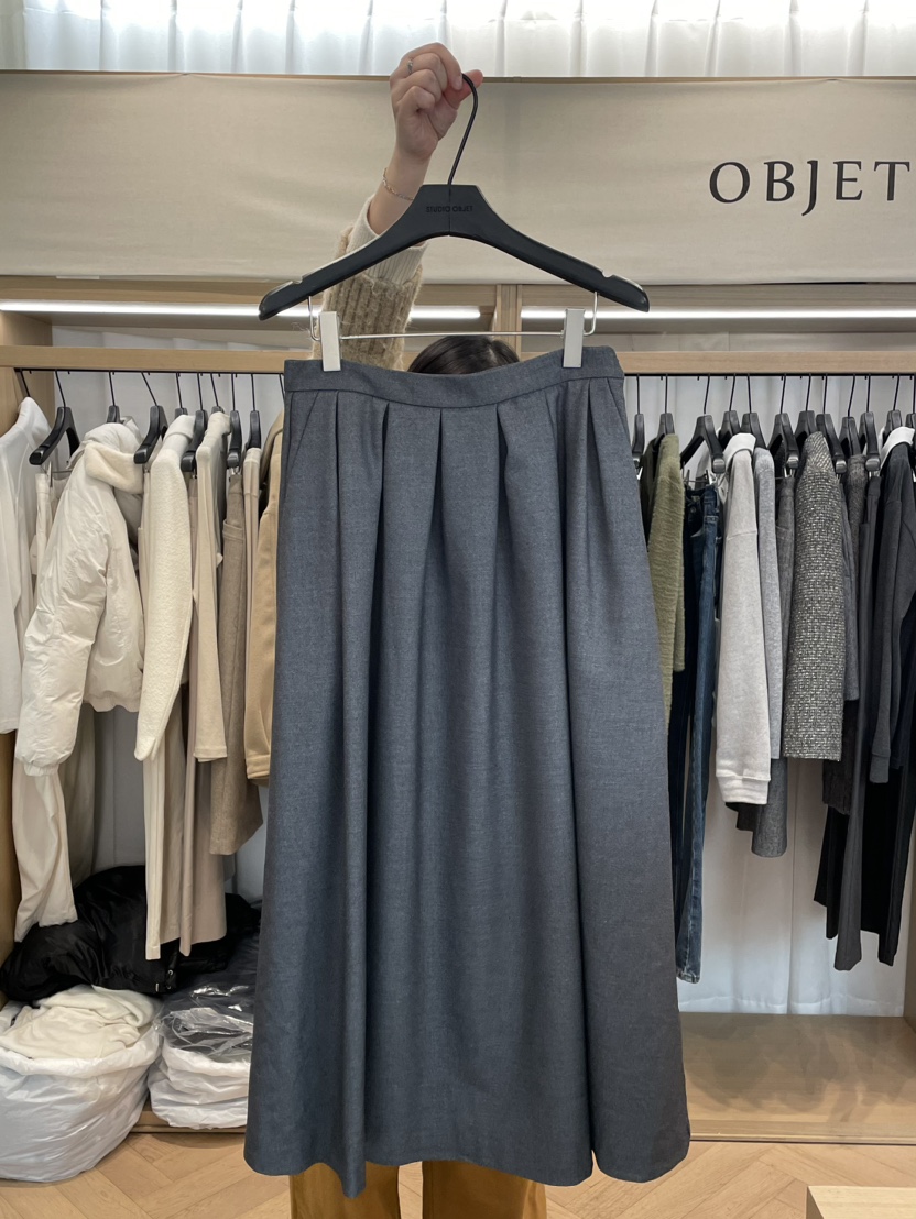 love us u/OBJET東大門代購女裝新品人氣真品半身裙中短裙love us u/OBJET半身裙/中短裙圖色2