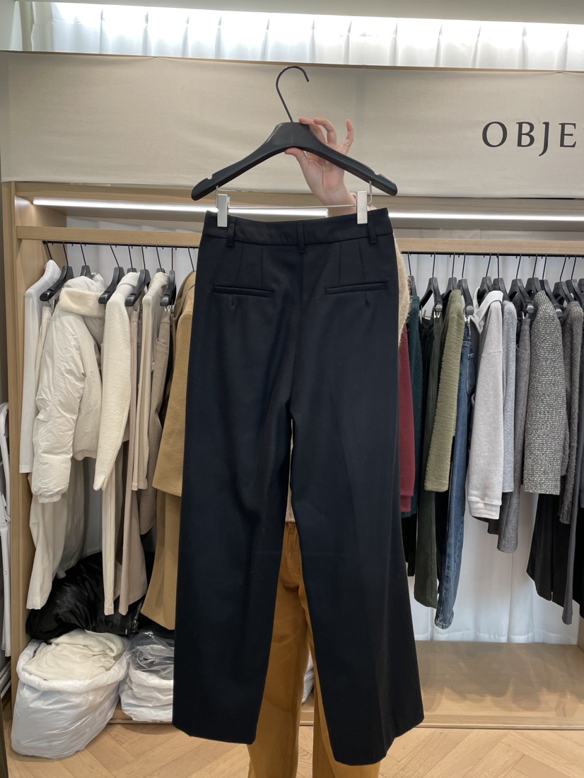 love us u/OBJET韓國直郵女士新款人氣休閑職業24秋夏休閑褲love us u/OBJET休閑褲