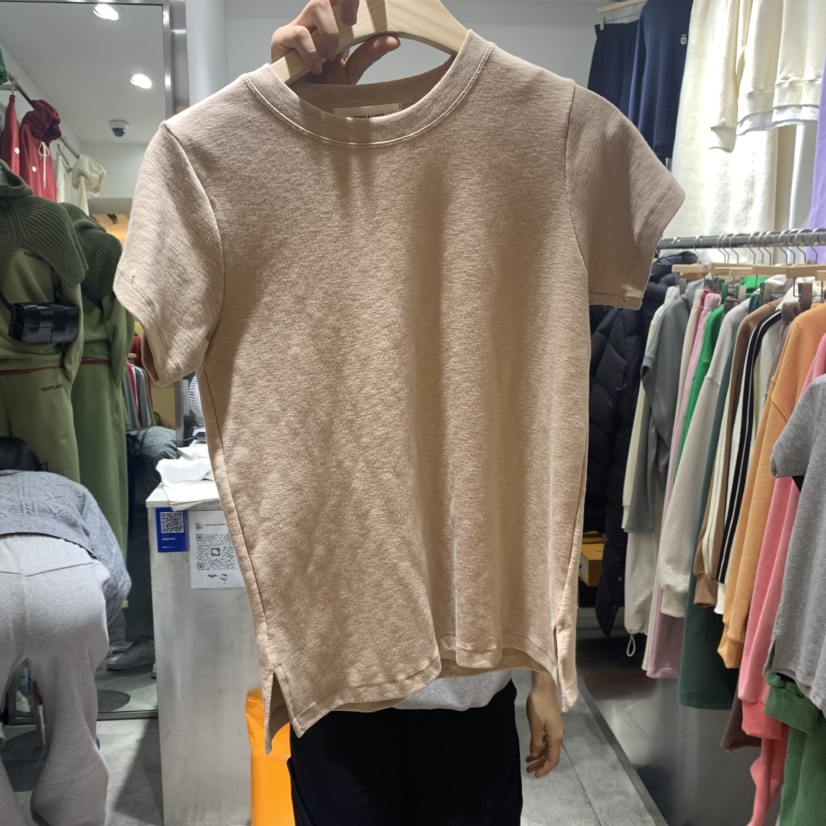 COKE CAKE韓國代購女裝新品推薦熱賣24秋夏真品人氣職業T恤CHAET恤圖色1