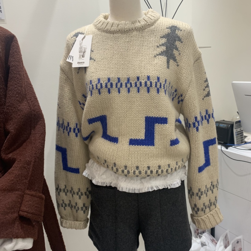 UNCOVER東大門實拍女士新品人氣24秋夏熱賣推薦真品毛衣羊駝毛UNCOVER毛衣
