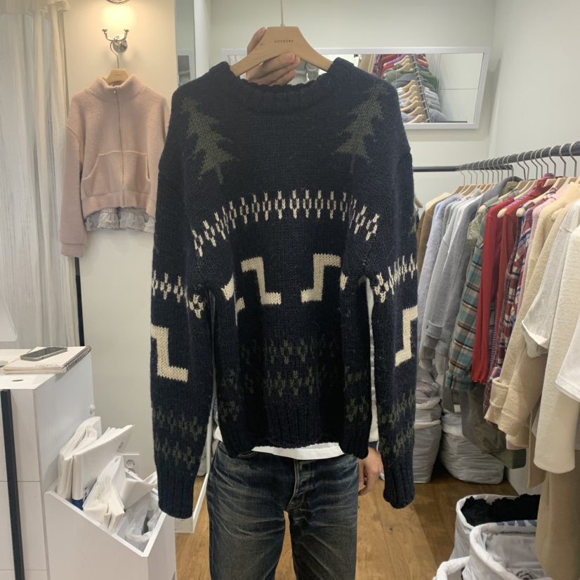 UNCOVER東大門實拍女士新品人氣24秋夏熱賣推薦真品毛衣羊駝毛UNCOVER毛衣圖色2