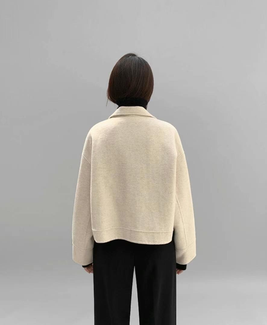 OLZE-올제-T韓國直郵女裝新品職業時尚24秋夏熱賣短款大衣OLZE-올제-T短款大衣