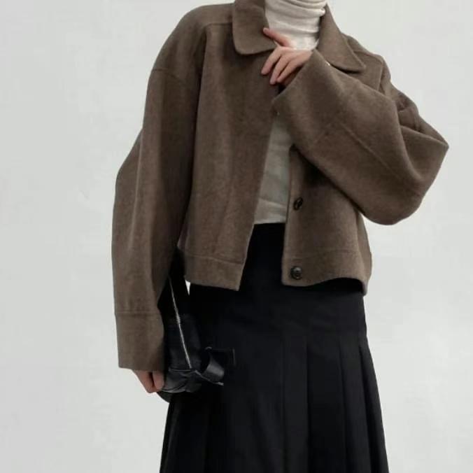 OLZE-올제-T韓國直郵女裝新品職業時尚24秋夏熱賣短款大衣OLZE-올제-T短款大衣