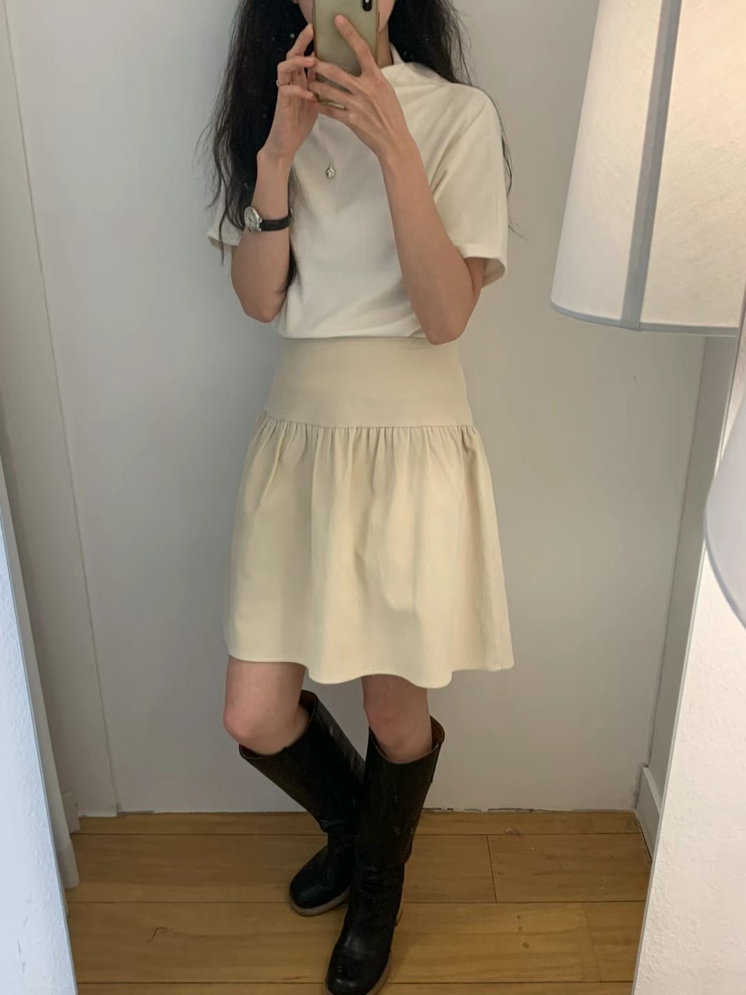 DINING韓國代購女士新款24秋夏熱賣真品推薦職業人氣休閑短裙DINING短裙