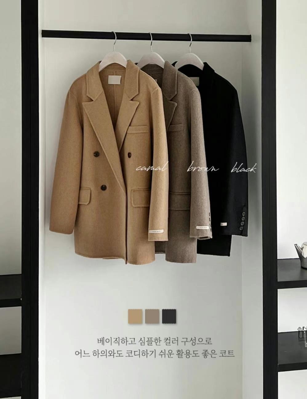 OLZE-올제-T東大門直郵女士新品人氣職業推薦真品短款大衣OLZE-올제-T短款大衣