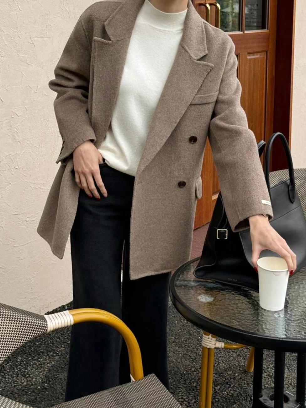 OLZE-올제-T東大門直郵女士新品人氣職業推薦真品短款大衣OLZE-올제-T短款大衣