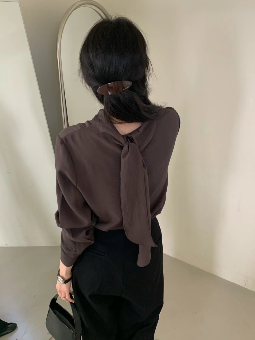 DINING韓國代購女裝新品時尚推薦人氣熱賣24秋夏襯衫蕾絲衫DINING襯衫/蕾絲衫