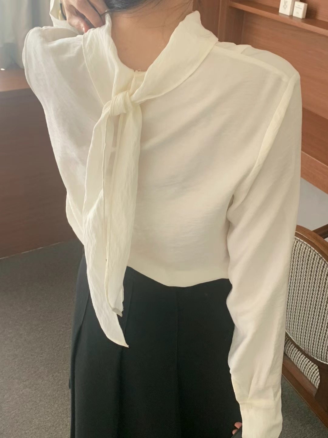 DINING韓國代購女裝新品時尚推薦人氣熱賣24秋夏襯衫蕾絲衫DINING襯衫/蕾絲衫