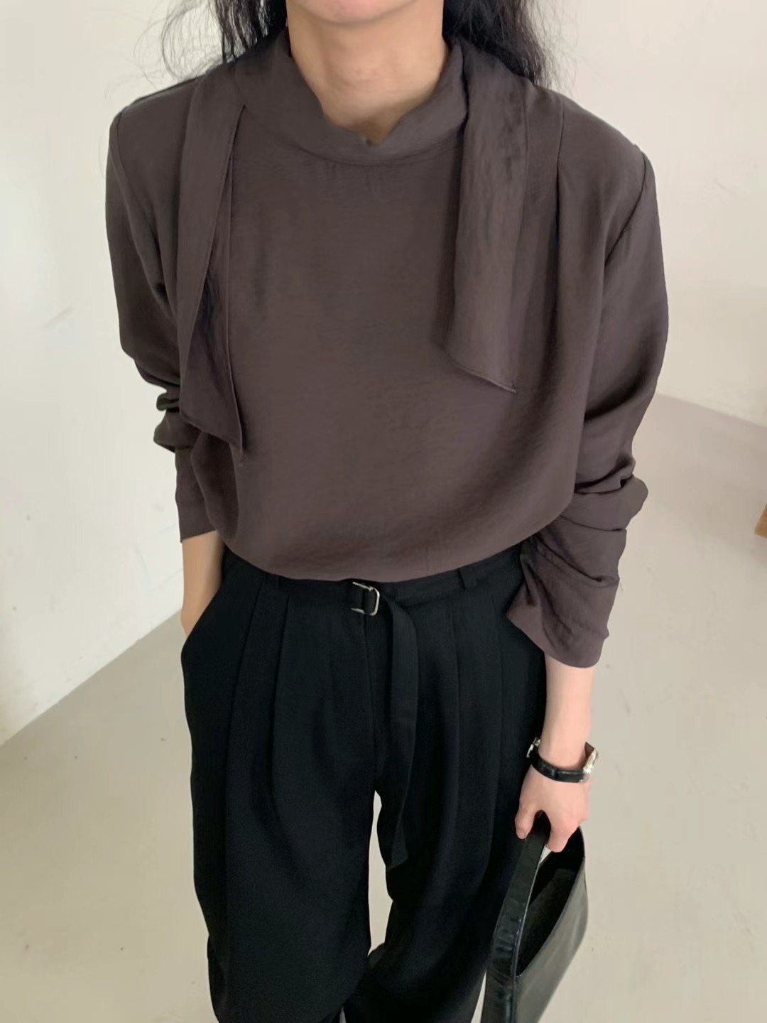 DINING韓國代購女裝新品時尚推薦人氣熱賣24秋夏襯衫蕾絲衫DINING襯衫/蕾絲衫圖色3