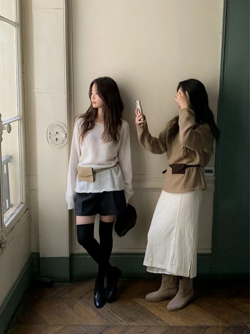 DINING東大門實拍女裝新款人氣推薦熱賣真品24秋夏半身裙中短裙DINING半身裙/中短裙