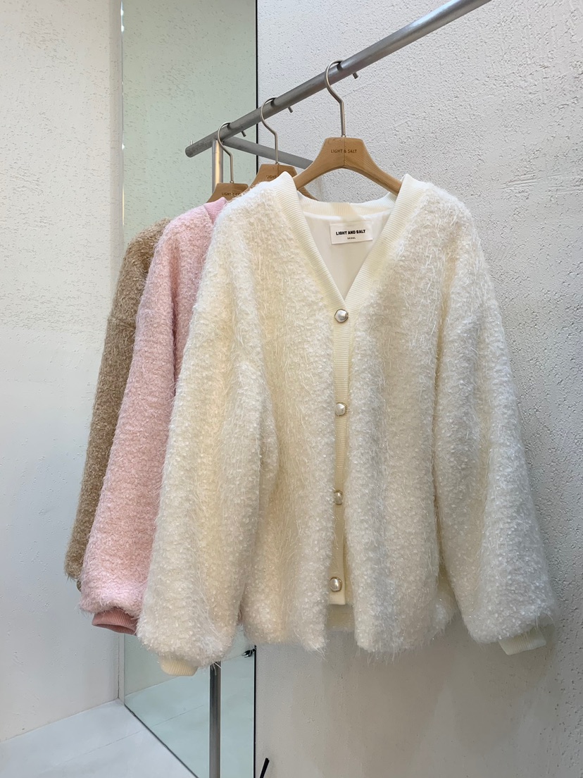LIGHT AND SALT東大門直郵女裝新品時尚真品休閑毛衣開衫LIGHT AND SALT毛衣