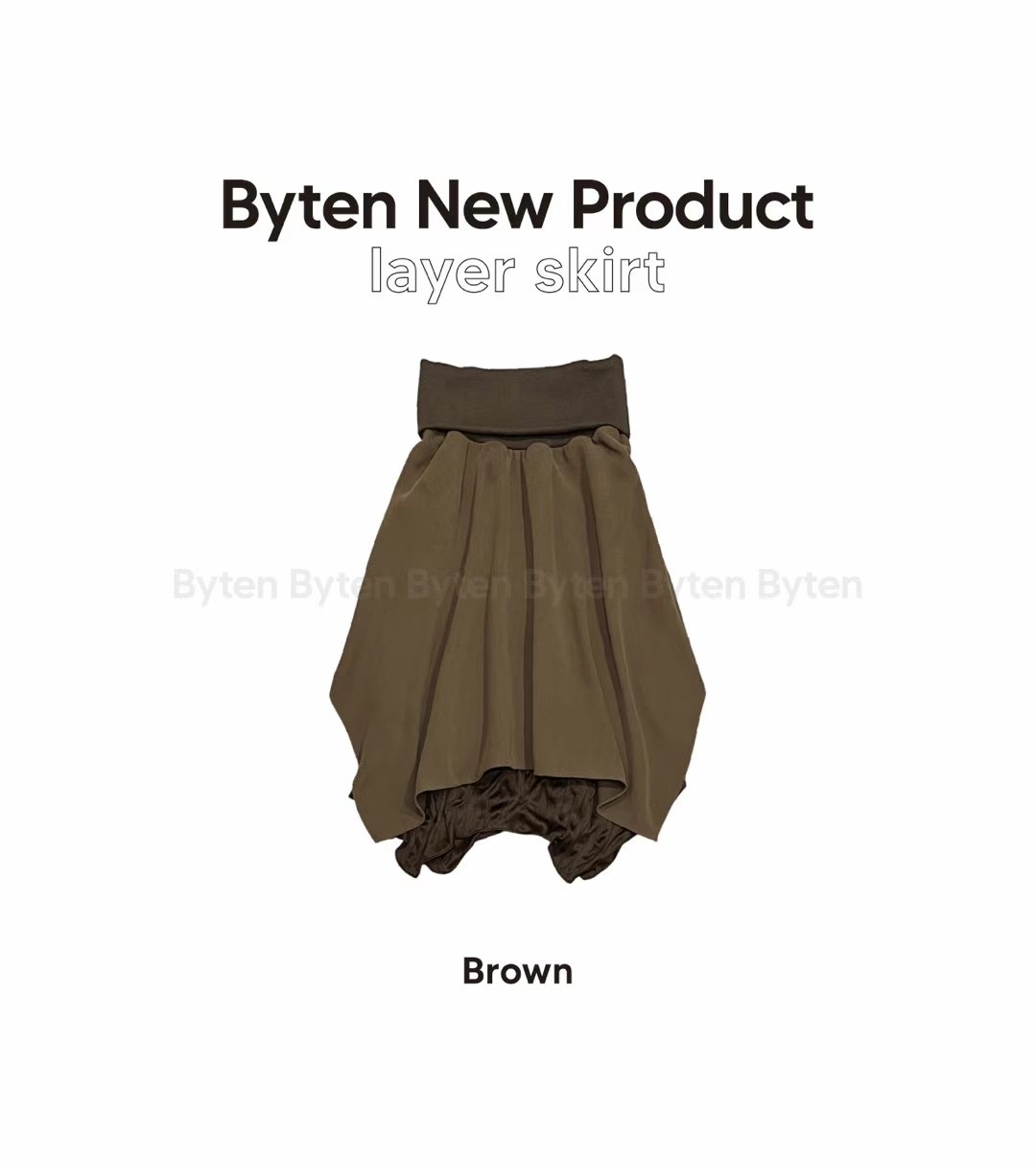BYTEN東大門實拍女裝新品熱賣休閑真品時尚人氣半身裙中短裙BYTEN半身裙/中短裙圖色1