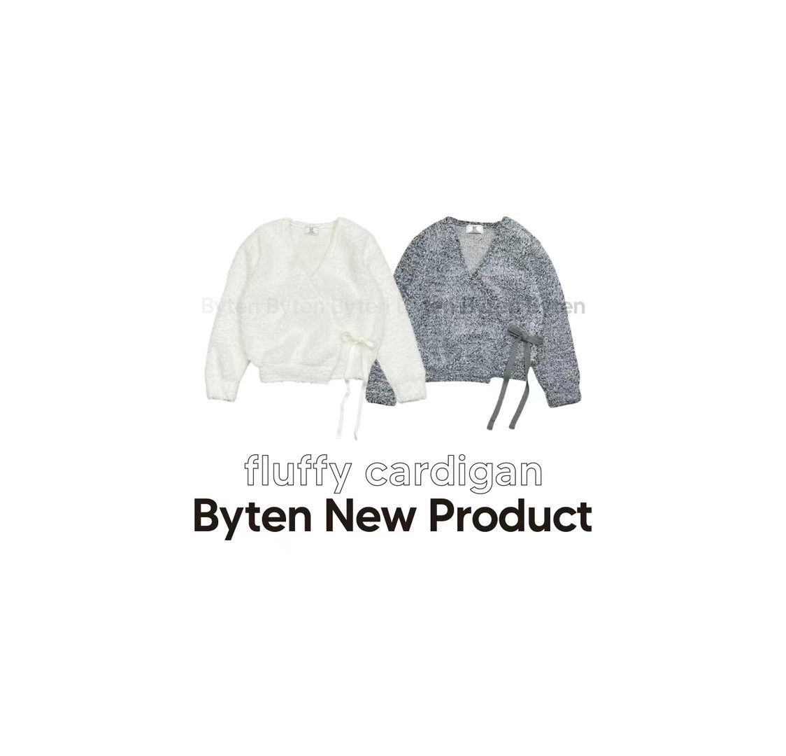 BYTEN東大門代購女裝新品熱賣休閑24秋夏職業推薦針織衫開衫BYTEN針織衫