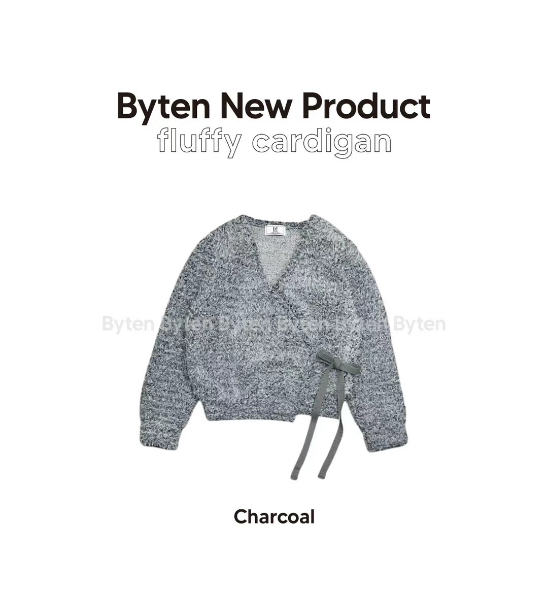BYTEN東大門代購女裝新品熱賣休閑24秋夏職業推薦針織衫開衫BYTEN針織衫圖色2