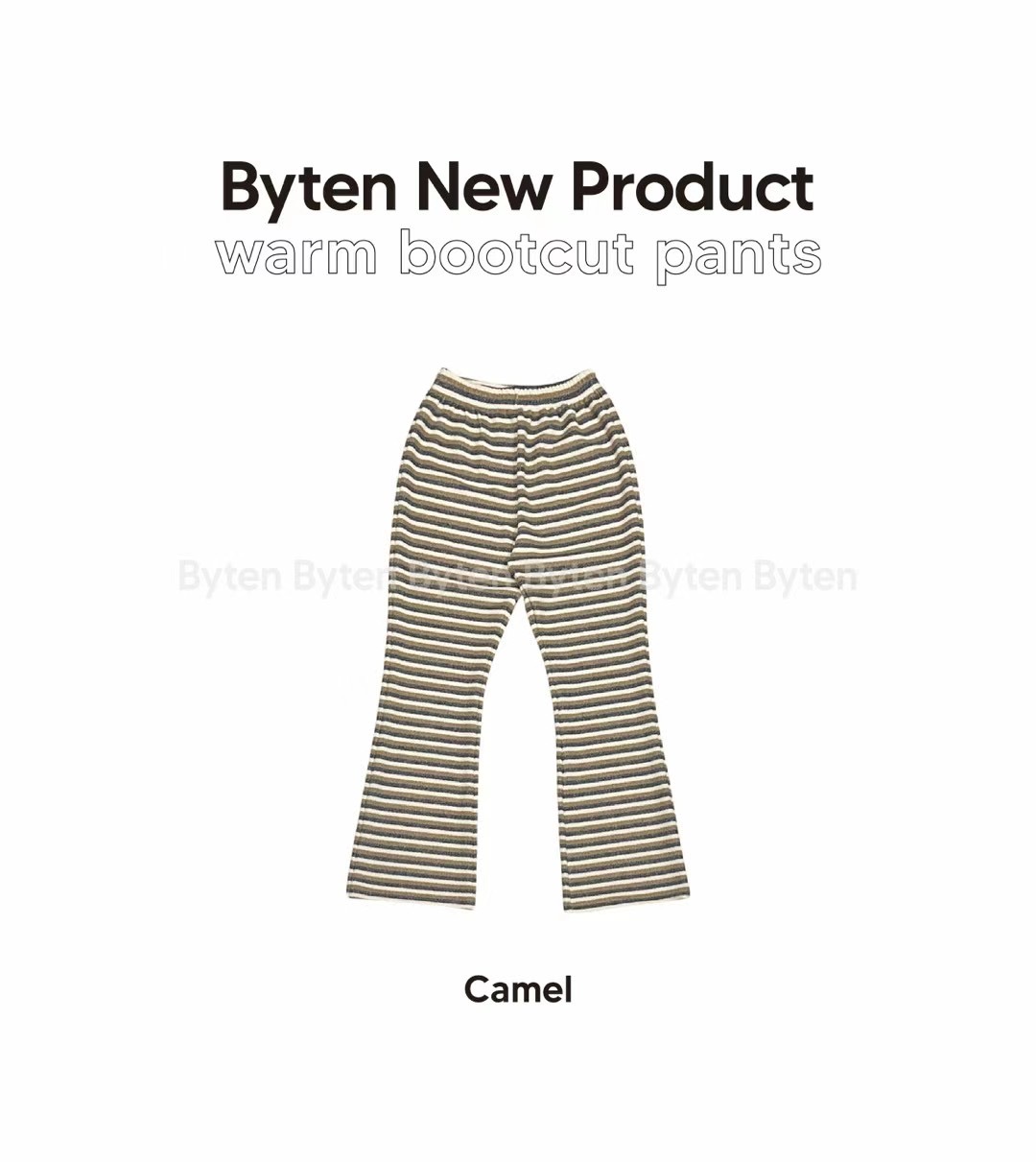 BYTEN東大門實拍女裝新品熱賣真品24秋夏職業推薦休閑褲保暖BYTEN休閑褲圖色1