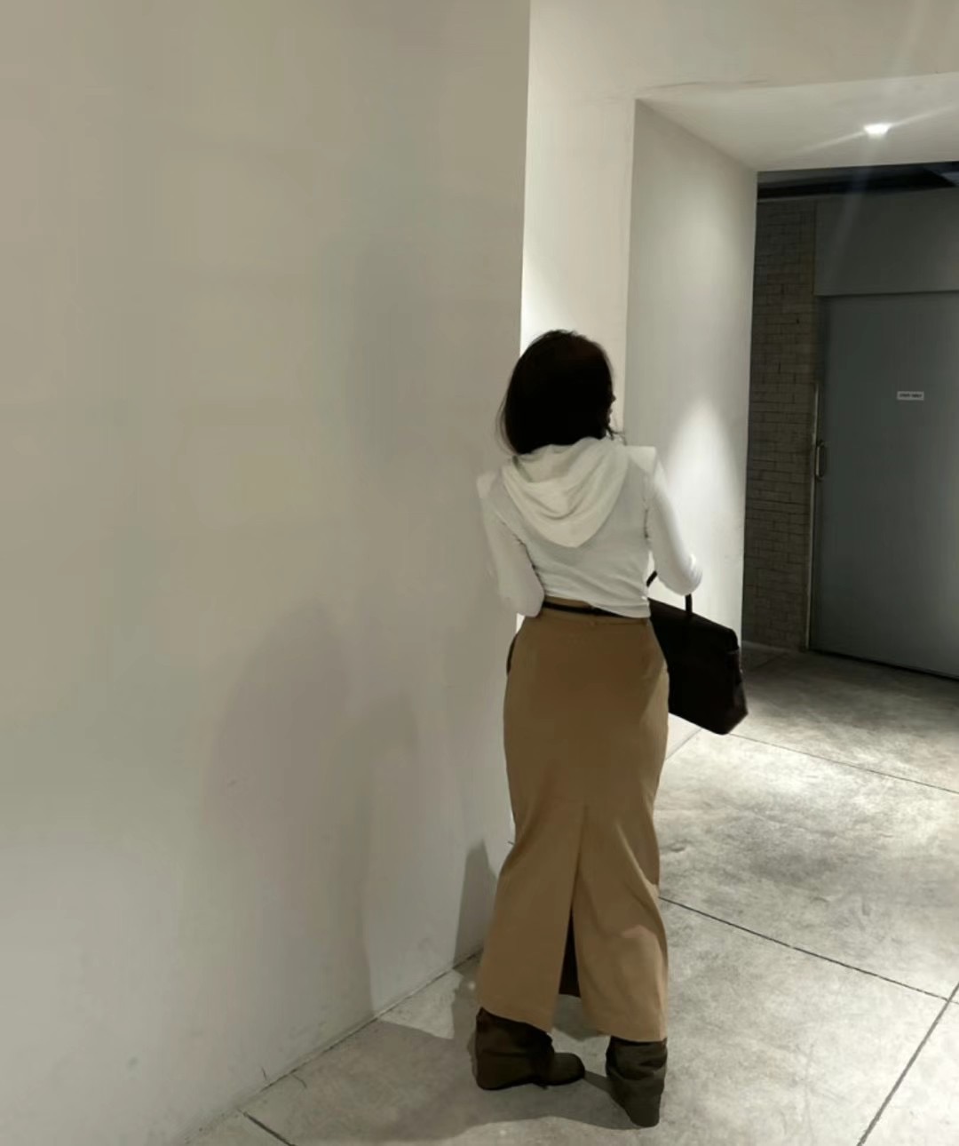 ADD-OT韓國代購女裝新款人氣熱賣推薦時尚24秋夏休閑職業長裙UNA-T長裙