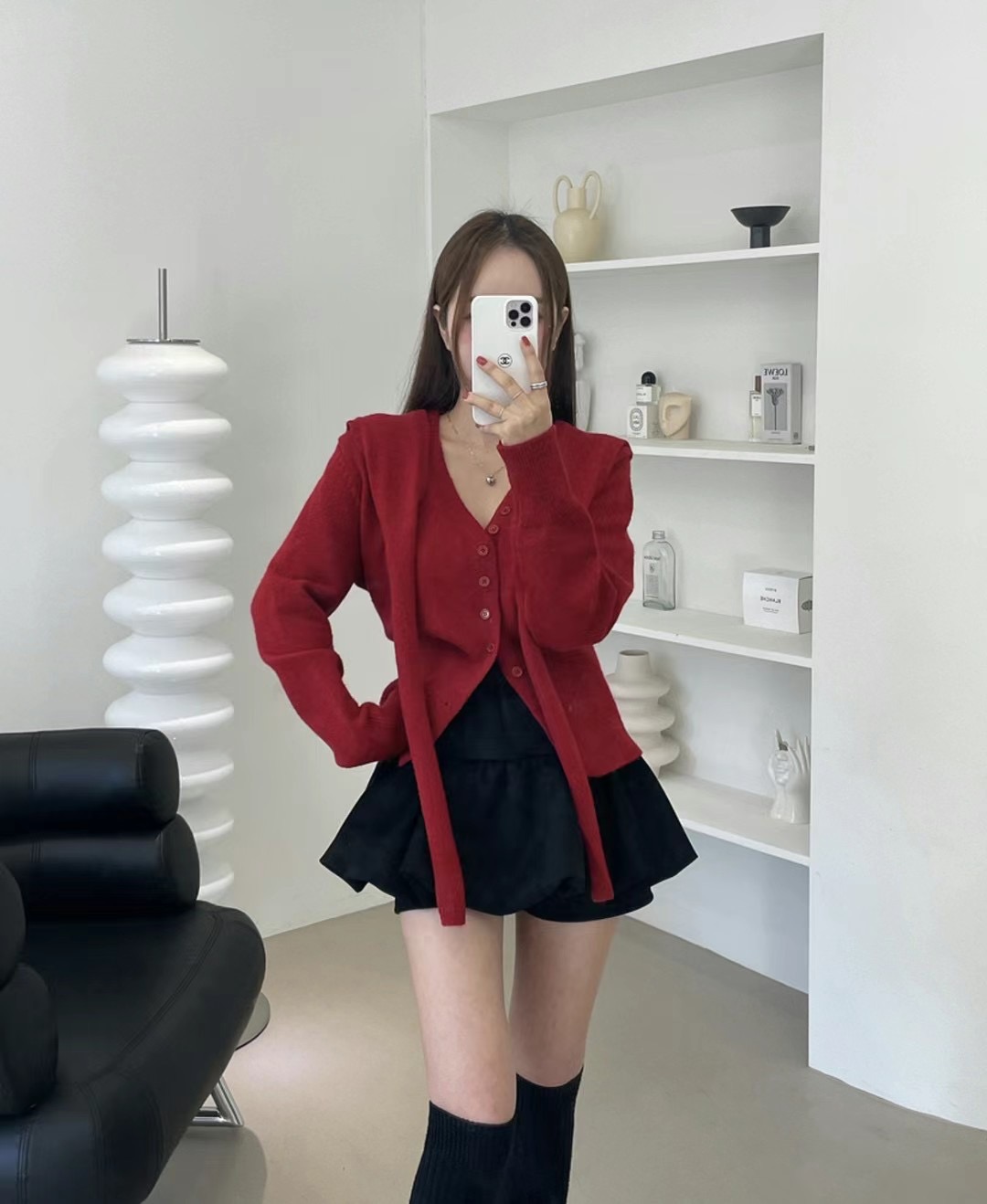 ADD-OT韓國直郵女士新品時尚人氣24秋夏真品職業針織衫開衫UNA-T針織衫圖色3