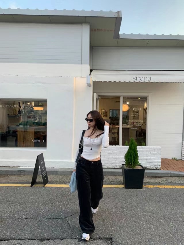 IMMENSE韓國直郵女裝新款24秋冬推薦真品職業熱賣人氣長袖T恤IMMENSE長袖T恤