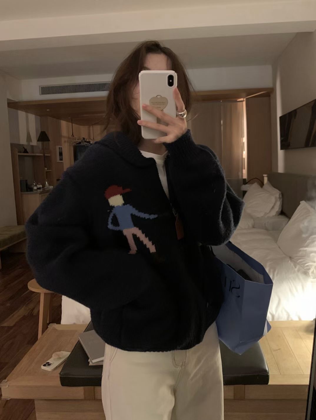 MELROSE直郵韓國代購女裝新品真品24秋冬人氣熱賣職業針織衫MELROSE針織衫圖色3