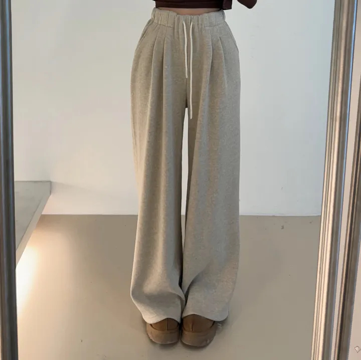 I BLLE韓國直郵東大門代購女裝新款職業休閑休閑褲皮褲貂皮I BLLE休閑褲