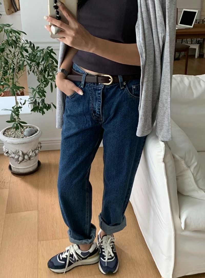 IMMENSE韓國直郵東大門代購女裝新款推薦熱賣時尚24秋冬牛仔褲IMMENSE牛仔褲