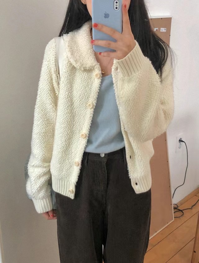 IMMENSE韓國直郵東大門實拍女裝新品職業時尚推薦休閑夾克羊毛IMMENSE夾克