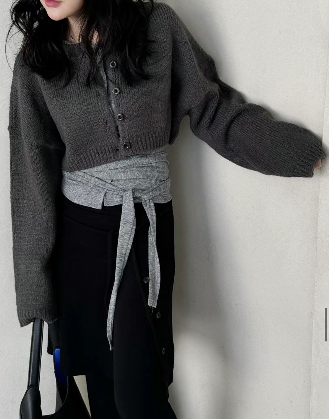 IMMENSE韓國直郵東大門代購女裝新款職業休閑時尚針織衫羊毛IMMENSE針織衫