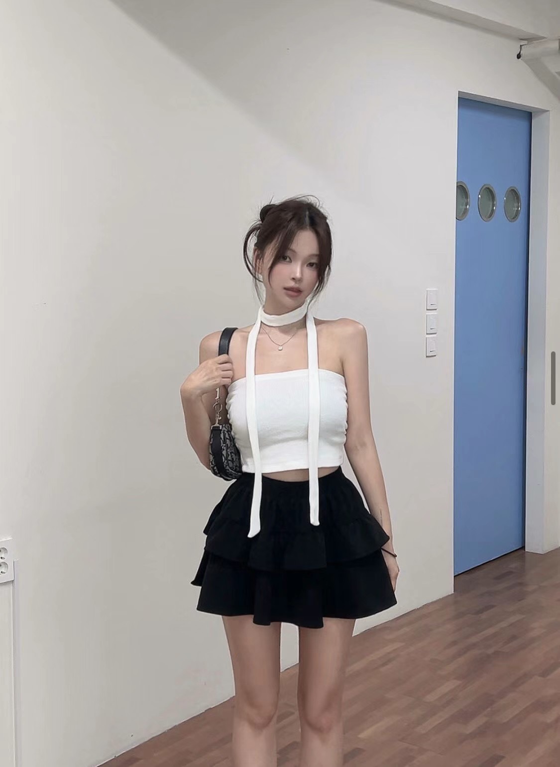 IMMENSE韓國直郵女裝新款時尚休閑真品人氣24秋冬吊帶背心含脖帶IMMENSE吊帶/背心